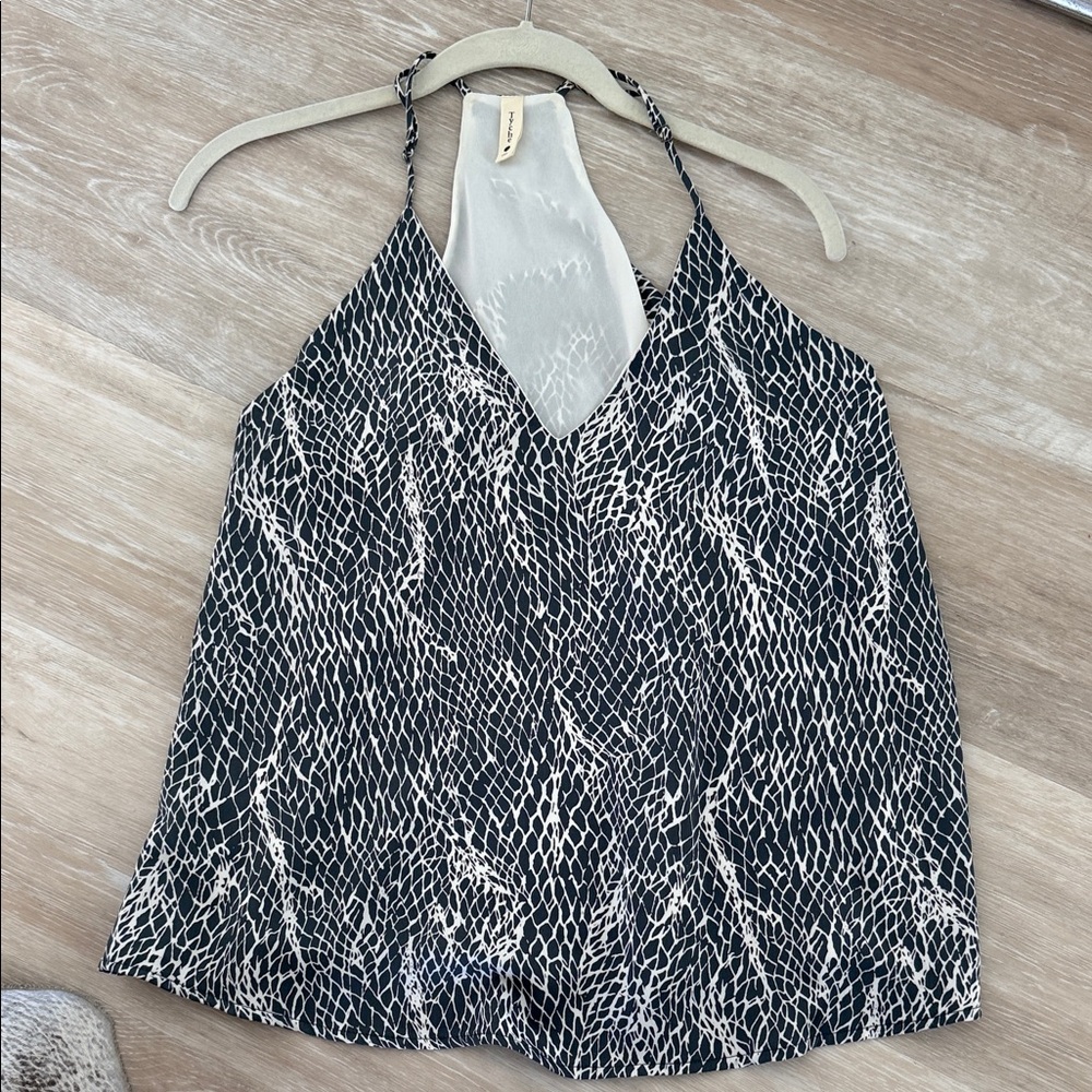 Tyche Black and White Patterned Camisole